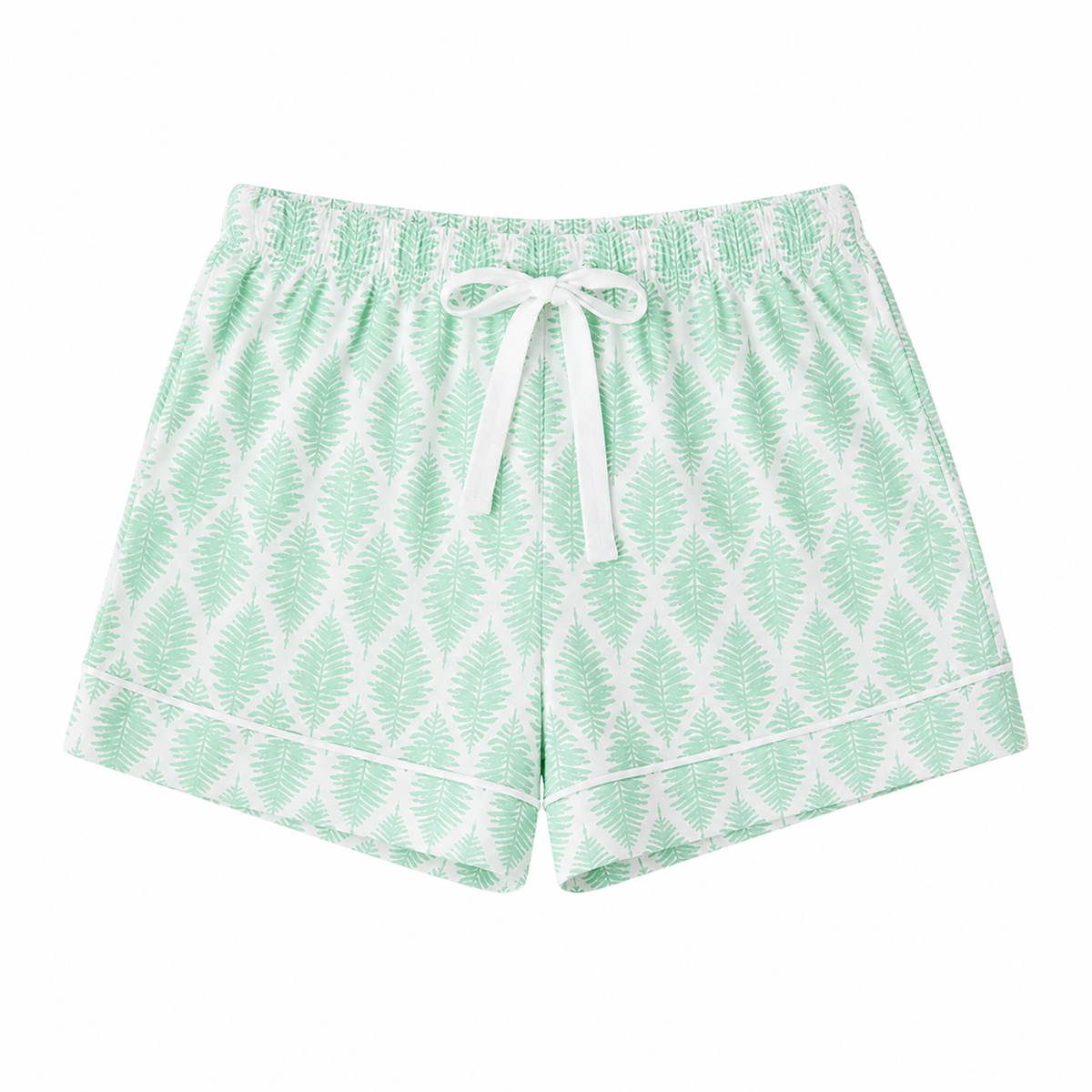 Pijama Feminino Americano Curto Folhas