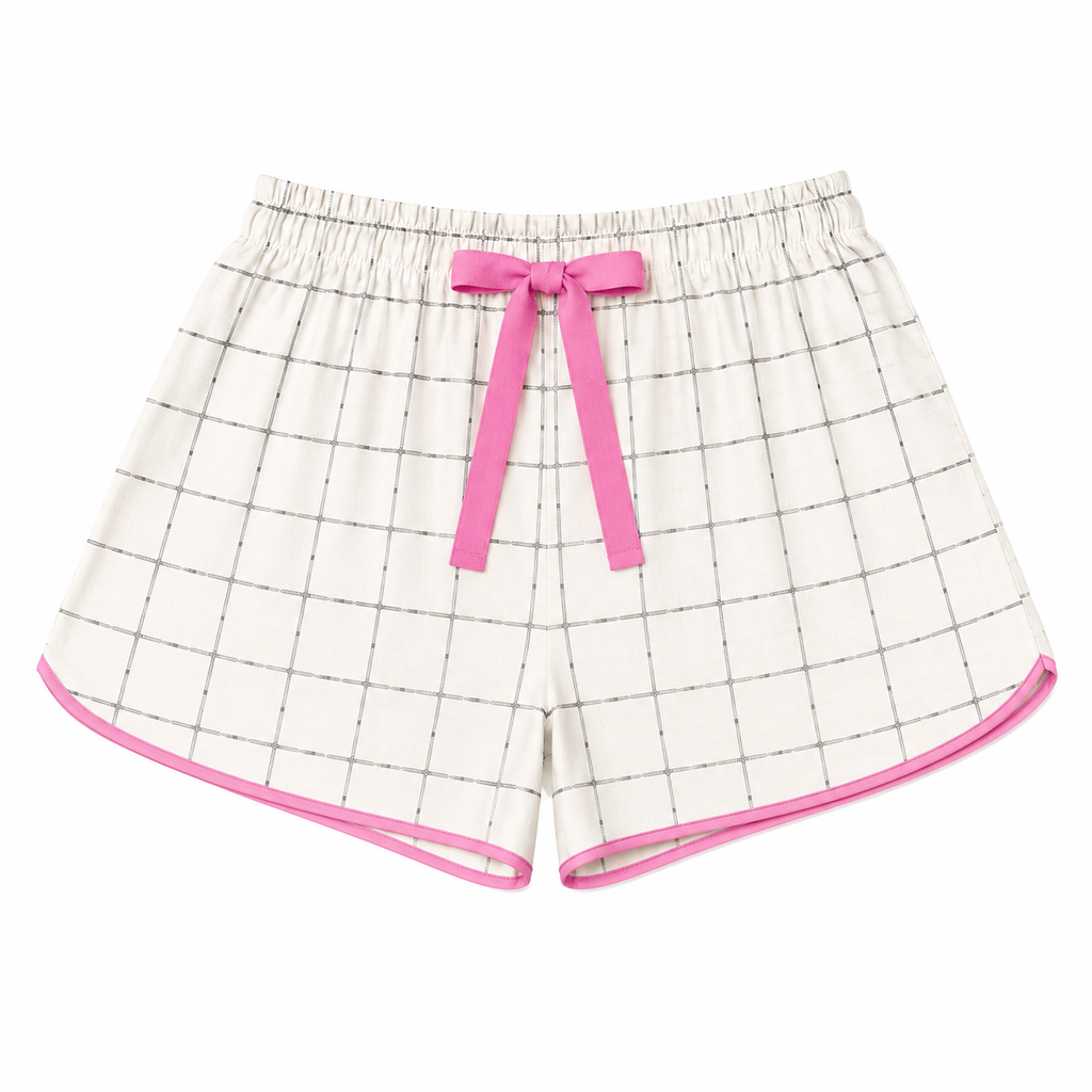 Pijama Americano Algodão Curto Xadrez Off