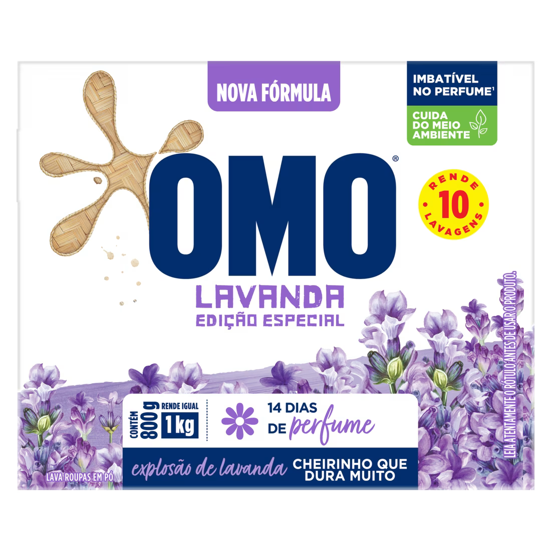 SABÃO EM PÓ OMO LAVANDA 800g