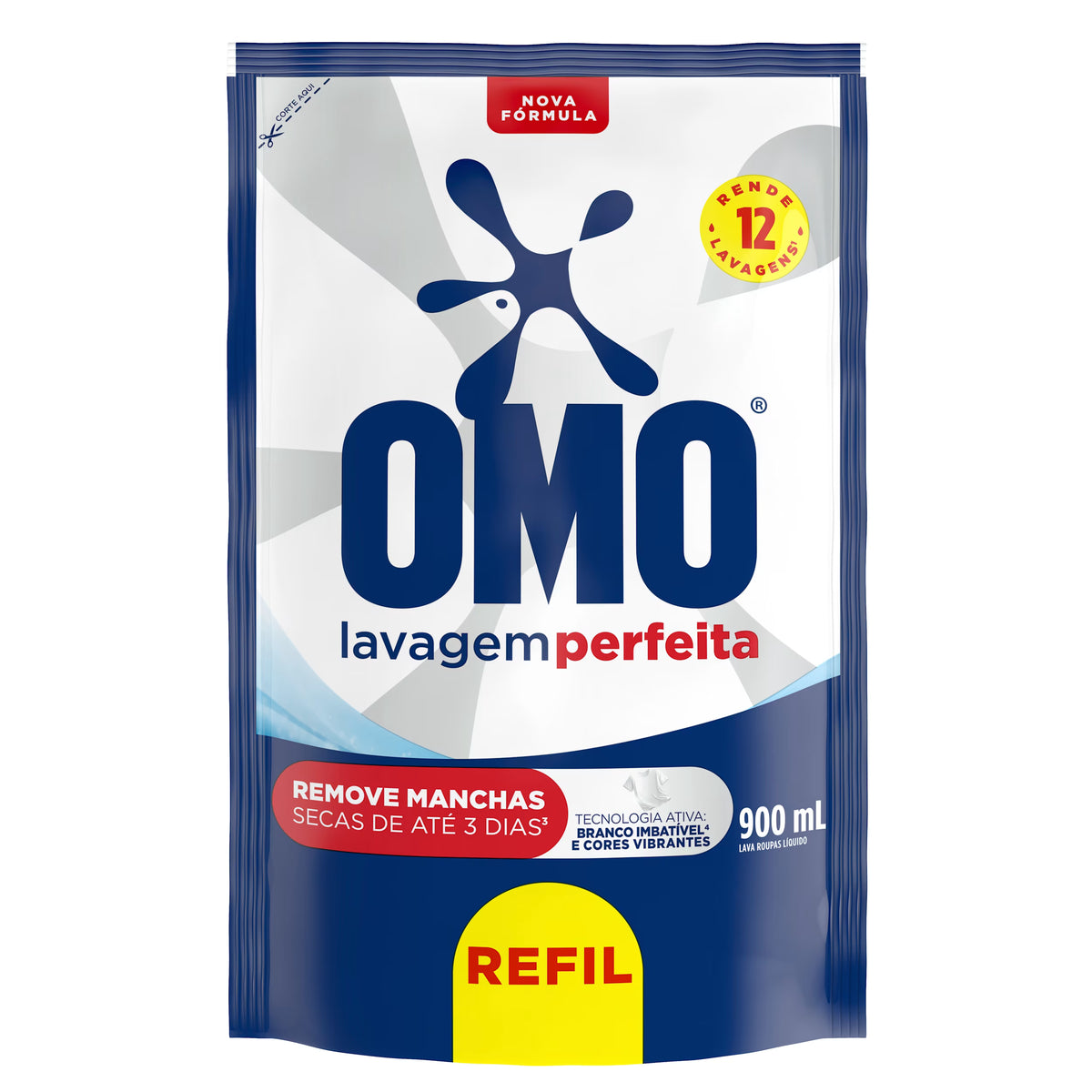 Sabão Líquido OMO Lavagem Perfeita Refil 900ml